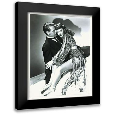 Hollywood Photo Archive 12x14 Black Modern Framed Museum Art Print Titled - Ball of Fire - Promotional Still - Gart Cooper and Barbara Stanwyck