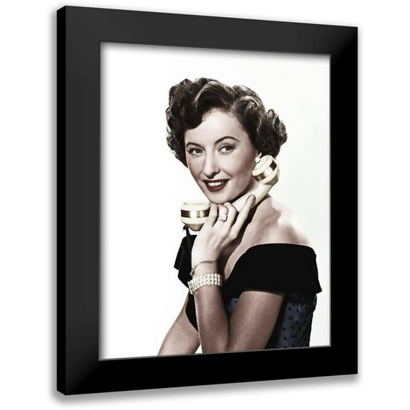 Hollywood Photo Archive 12x14 Black Modern Framed Museum Art Print Titled - Barbara Stanwyck