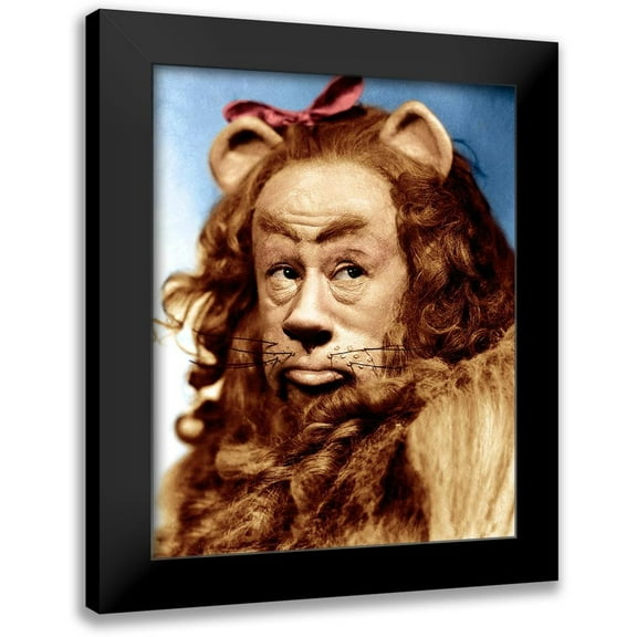 Hollywood Photo Archive 12x14 Black Modern Framed Museum Art Print Titled - Bert Lahr - Wizard of Oz