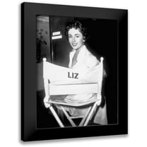 Hollywood Photo Archive 12x14 Black Modern Framed Museum Art Print Titled - Elizabeth Taylor