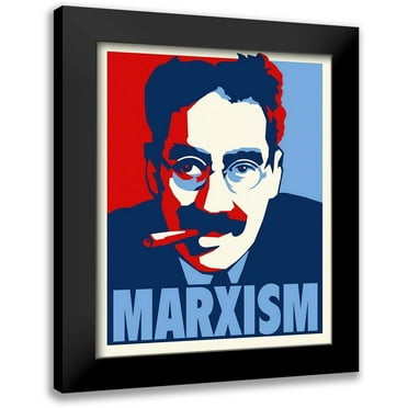 Hollywood Photo Archive 12x14 Black Modern Framed Museum Art Print Titled - Groucho Marxism