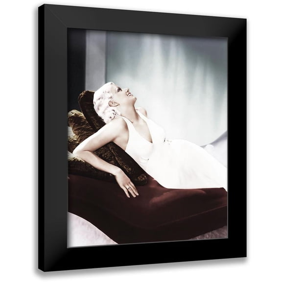Hollywood Photo Archive 12x14 Black Modern Framed Museum Art Print Titled - Jean Harlow