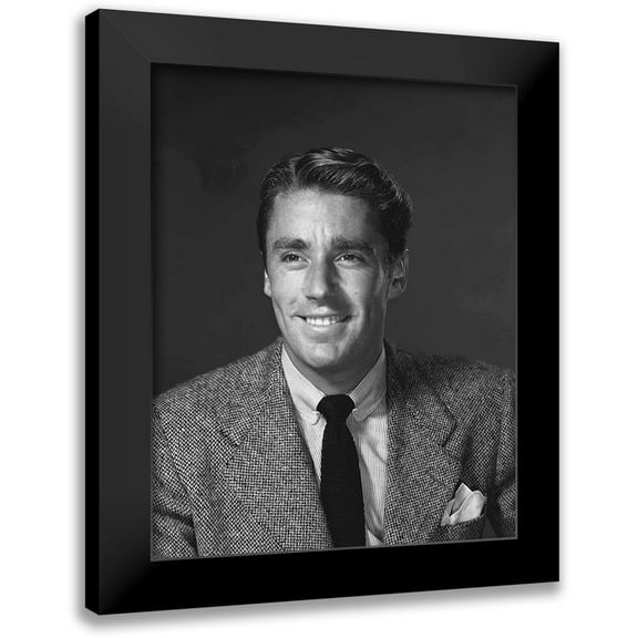 Hollywood Photo Archive 12x14 Black Modern Framed Museum Art Print Titled - Peter Lawford