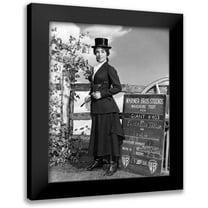 Hollywood Photo Archive 12x14 Black Modern Framed Museum Art Print Titled - Wardrobe Test - Giant - Elizabeth Taylor