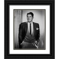 thumbnail image 1 of Hollywood Photo Archive 12x14 Black Ornate Wood Framed with Double Matting Museum Art Print Titled - Ronald Reagan, 1 of 4