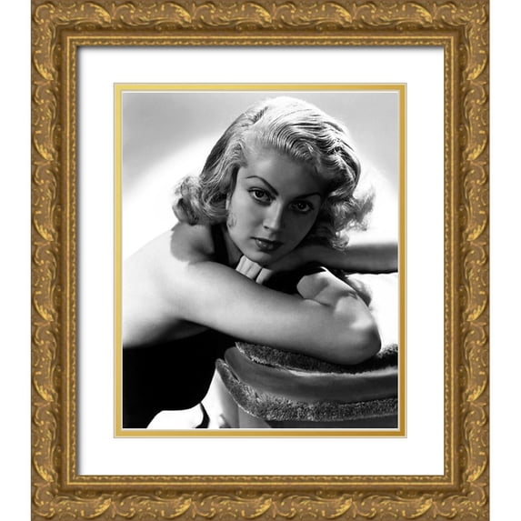 Hollywood Photo Archive 12x14 Gold Ornate Wood Framed with Double Matting Museum Art Print Titled - Lana Turner