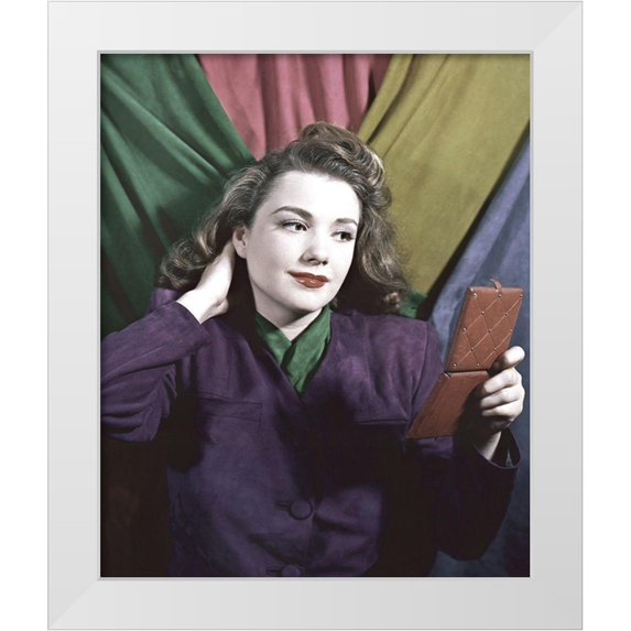 Hollywood Photo Archive 12x14 White Modern Wood Framed Museum Art Print Titled - Anne Baxter