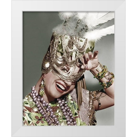 Hollywood Photo Archive 12x14 White Modern Wood Framed Museum Art Print Titled - Carmen Miranda