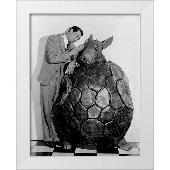 Hollywood Photo Archive 12x14 White Modern Wood Framed Museum Art Print Titled - Cary Grant - Alice in Wonderland
