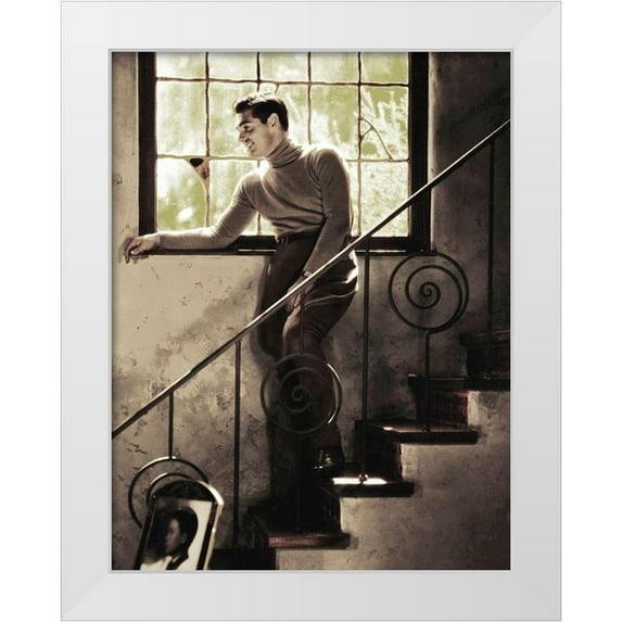 Hollywood Photo Archive 12x14 White Modern Wood Framed Museum Art Print Titled - Clark Gable