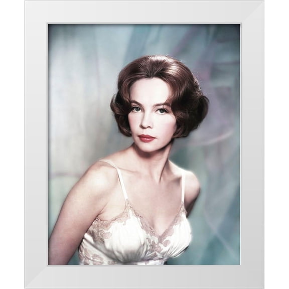 Hollywood Photo Archive 12x14 White Modern Wood Framed Museum Art Print Titled - Leslie Caron
