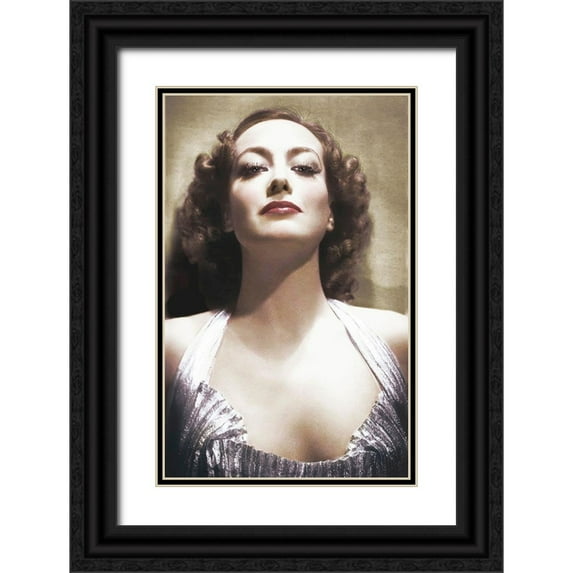 Hollywood Photo Archive 13x18 Black Ornate Wood Framed with Double Matting Museum Art Print Titled - Joan Crawford