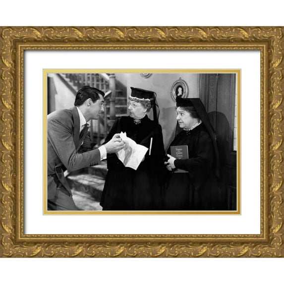 Hollywood Photo Archive 14x11 Gold Ornate Wood Framed with Double Matting Museum Art Print Titled - Cary Grant - Arsenic and Old Lace