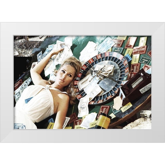 Hollywood Photo Archive 14x11 White Modern Wood Framed Museum Art Print Titled - Ursula Andress- Casino Royale