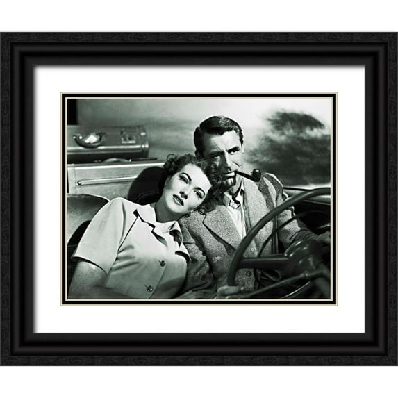Hollywood Photo Archive 14x12 Black Ornate Wood Framed with Double Matting Museum Art Print Titled - Cary Grant - Crisis