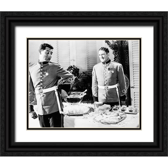 Hollywood Photo Archive 14x12 Black Ornate Wood Framed with Double Matting Museum Art Print Titled - Cary Grant - Gunga Din