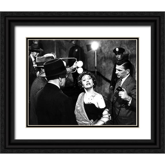 Hollywood Photo Archive 14x12 Black Ornate Wood Framed with Double Matting Museum Art Print Titled - Sunset Boulevard
