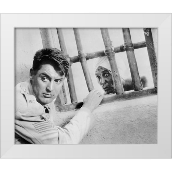 Hollywood Photo Archive 14x12 White Modern Wood Framed Museum Art Print Titled - Cary Grant - Gunga Din
