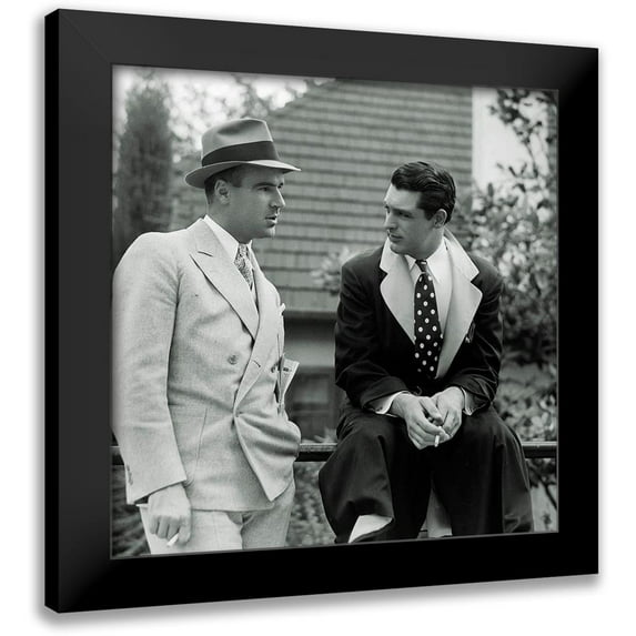 Hollywood Photo Archive 15x15 Black Modern Framed Museum Art Print Titled - Cary Grant