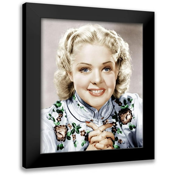 Hollywood Photo Archive 15x18 Black Modern Framed Museum Art Print Titled - Alice Faye