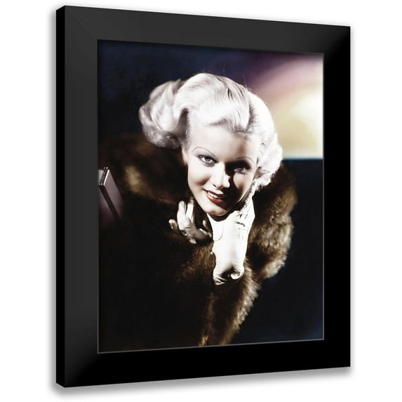 Hollywood Photo Archive 15x18 Black Modern Framed Museum Art Print Titled - Jean Harlow