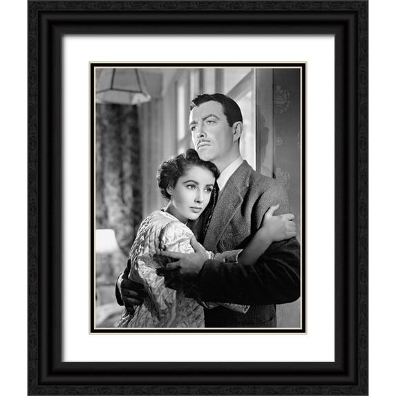 Hollywood Photo Archive 15x18 Black Ornate Wood Framed with Double Matting Museum Art Print Titled - Elizabeth Taylor