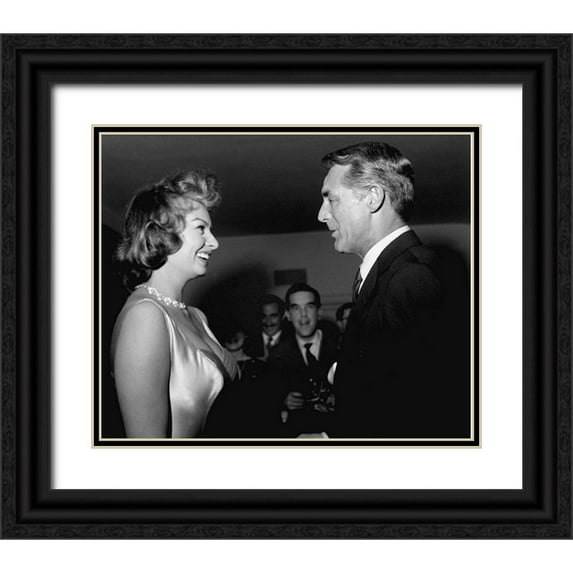 Hollywood Photo Archive 17x15 Black Ornate Wood Framed with Double Matting Museum Art Print Titled - Cary Grant