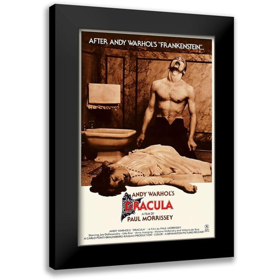Hollywood Photo Archive 17x24 Black Modern Framed Museum Art Print Titled - Andy Warhols Dracula