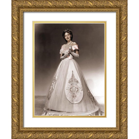 Hollywood Photo Archive 19x24 Gold Ornate Wood Framed with Double Matting Museum Art Print Titled - Ave Gardner