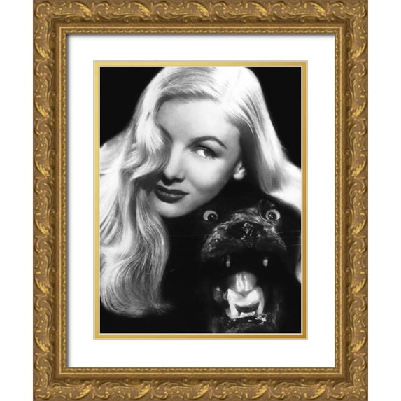 Hollywood Photo Archive 19x24 Gold Ornate Wood Framed with Double Matting Museum Art Print Titled - Veronica Lake