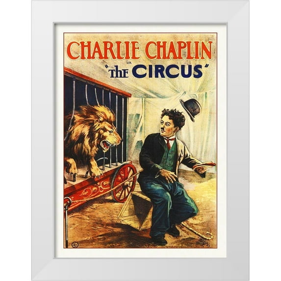 Hollywood Photo Archive 19x24 White Modern Wood Framed Museum Art Print Titled - Charlie Chaplin, The Circus