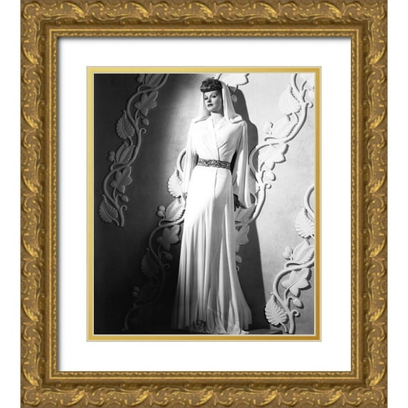 Hollywood Photo Archive 20x23 Gold Ornate Wood Framed with Double Matting Museum Art Print Titled - Lucille Ball