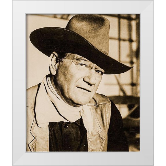 Hollywood Photo Archive 20x23 White Modern Wood Framed Museum Art Print Titled - John Wayne