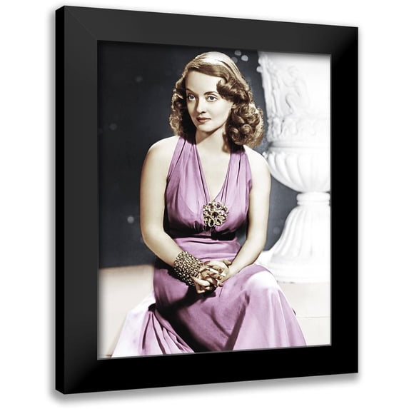 Hollywood Photo Archive 20x24 Black Modern Framed Museum Art Print Titled - Bette Davis