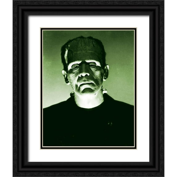 Hollywood Photo Archive 20x24 Black Ornate Wood Framed with Double Matting Museum Art Print Titled - Boris Karloff - Frankenstein