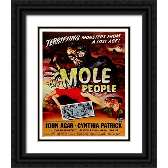 Hollywood Photo Archive 20x24 Black Ornate Wood Framed with Double Matting Museum Art Print Titled - Mole People