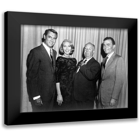 Hollywood Photo Archive 24x19 Black Modern Framed Museum Art Print Titled - Cary Grant - North By Northwest
