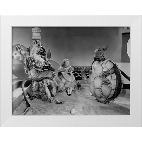 Hollywood Photo Archive 24x19 White Modern Wood Framed Museum Art Print Titled - Alice in Wonderland, 1933