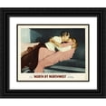 thumbnail image 1 of Hollywood Photo Archive 24x20 Black Ornate Wood Framed with Double Matting Museum Art Print Titled - North by Northwest - Lobby Card, 1 of 4