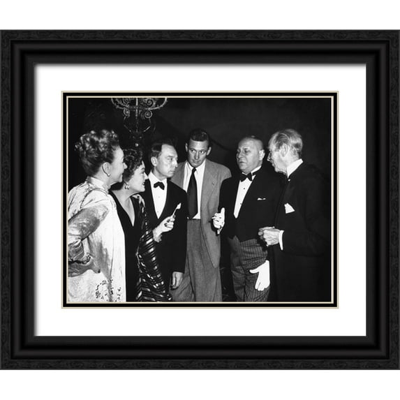 Hollywood Photo Archive 24x20 Black Ornate Wood Framed with Double Matting Museum Art Print Titled - Sunset Boulevard