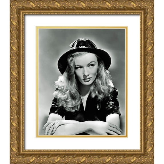 Hollywood Photo Archive 26x31 Gold Ornate Wood Framed with Double Matting Museum Art Print Titled - I Married a Witch - Veronica Lake