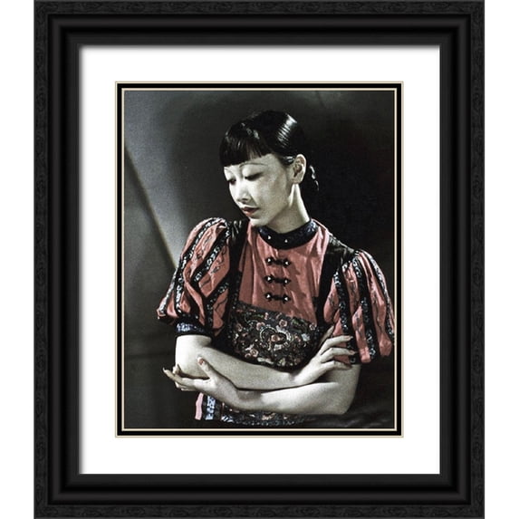 Hollywood Photo Archive 26x32 Black Ornate Wood Framed with Double Matting Museum Art Print Titled - Anna May Wong