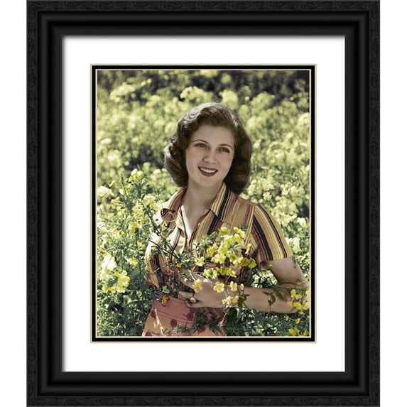 Hollywood Photo Archive 26x32 Black Ornate Wood Framed with Double Matting Museum Art Print Titled - Lana Turner