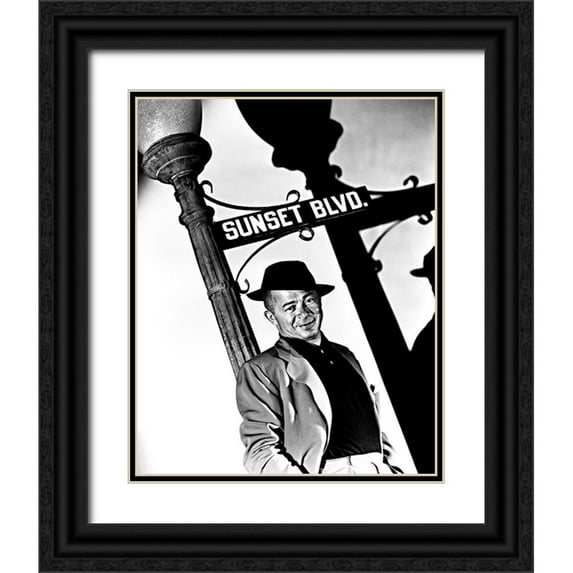Hollywood Photo Archive 26x32 Black Ornate Wood Framed with Double Matting Museum Art Print Titled - Sunset Boulevard