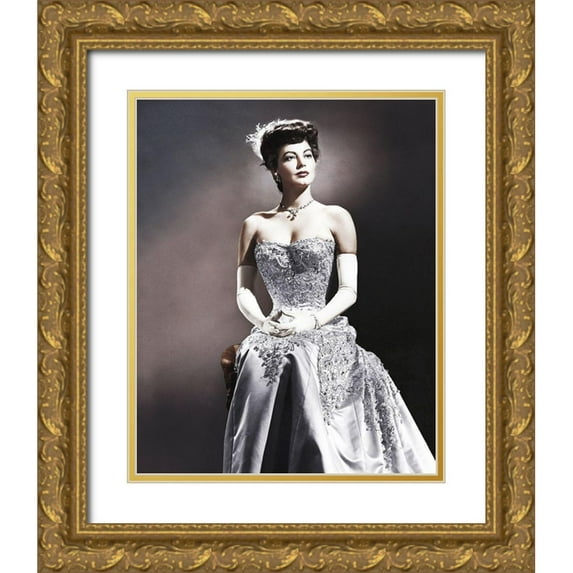Hollywood Photo Archive 26x32 Gold Ornate Wood Framed with Double Matting Museum Art Print Titled - Ave Gardner