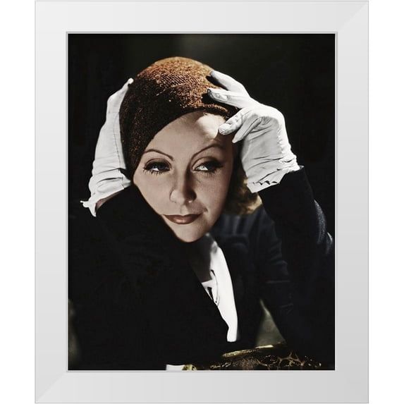 Hollywood Photo Archive 26x32 White Modern Wood Framed Museum Art Print Titled - Greta Garbo
