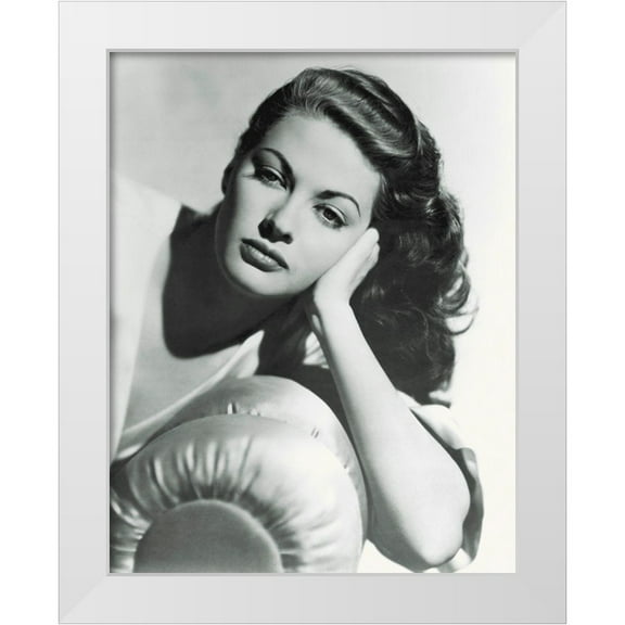 Hollywood Photo Archive 26x32 White Modern Wood Framed Museum Art Print Titled - Promotional Still - Yvonne De Carlo
