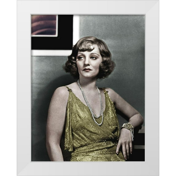 Hollywood Photo Archive 26x32 White Modern Wood Framed Museum Art Print Titled - Tallulah Bankhead