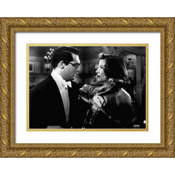 Hollywood Photo Archive 32x24 Gold Ornate Wood Framed with Double Matting Museum Art Print Titled - Cary Grant - Bringing Up Baby