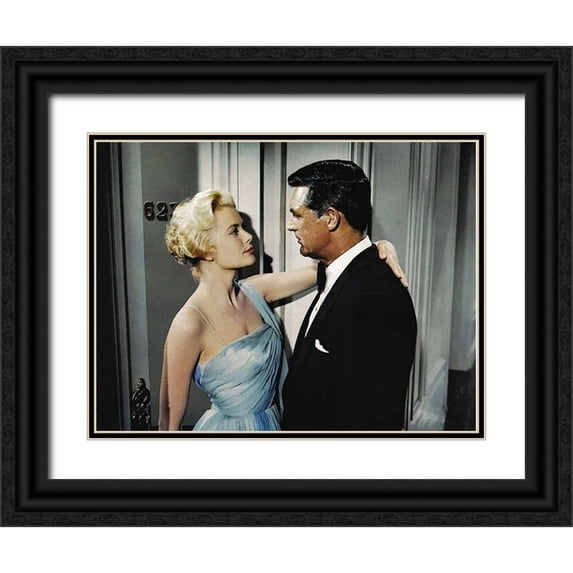 Hollywood Photo Archive 32x25 Black Ornate Wood Framed with Double Matting Museum Art Print Titled - Cary Grant - To Catch A Thief
